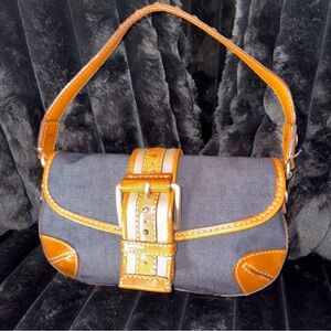 Michael Kors Y2K Denim Buckle boho shoulder bag bratz